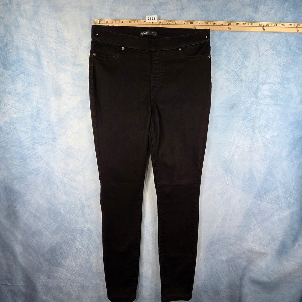 Simply Vera Vera Wang Womens Black‎ High Rise Pull On Legging Jeans Size M